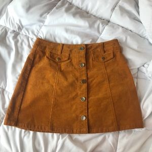Button down skirt
